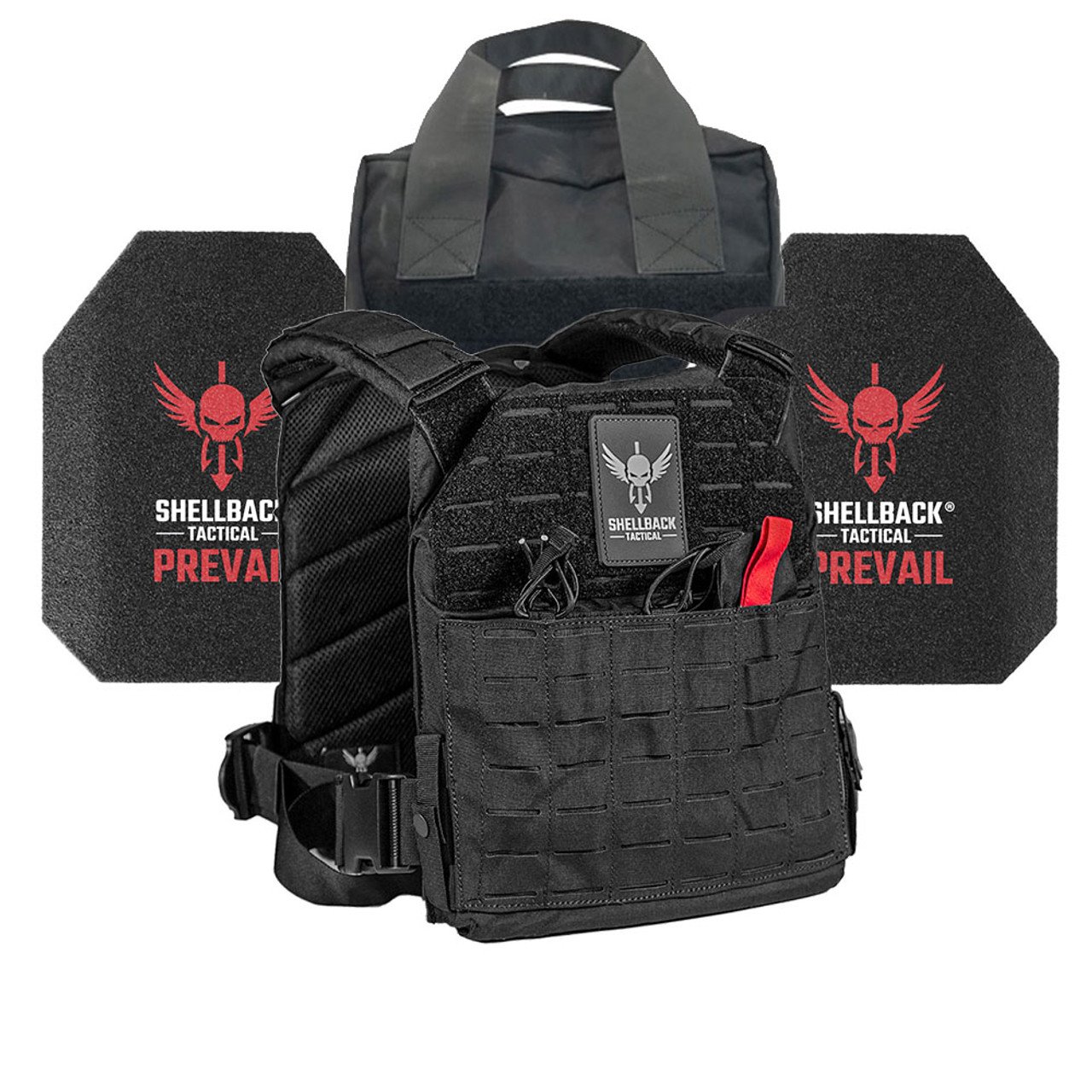 Shellback Tactical - Shellback Tactical Defender 2.0 Active Shooter Armor Kit with Level III Model AR1000 Armor Plates - Black.jpg