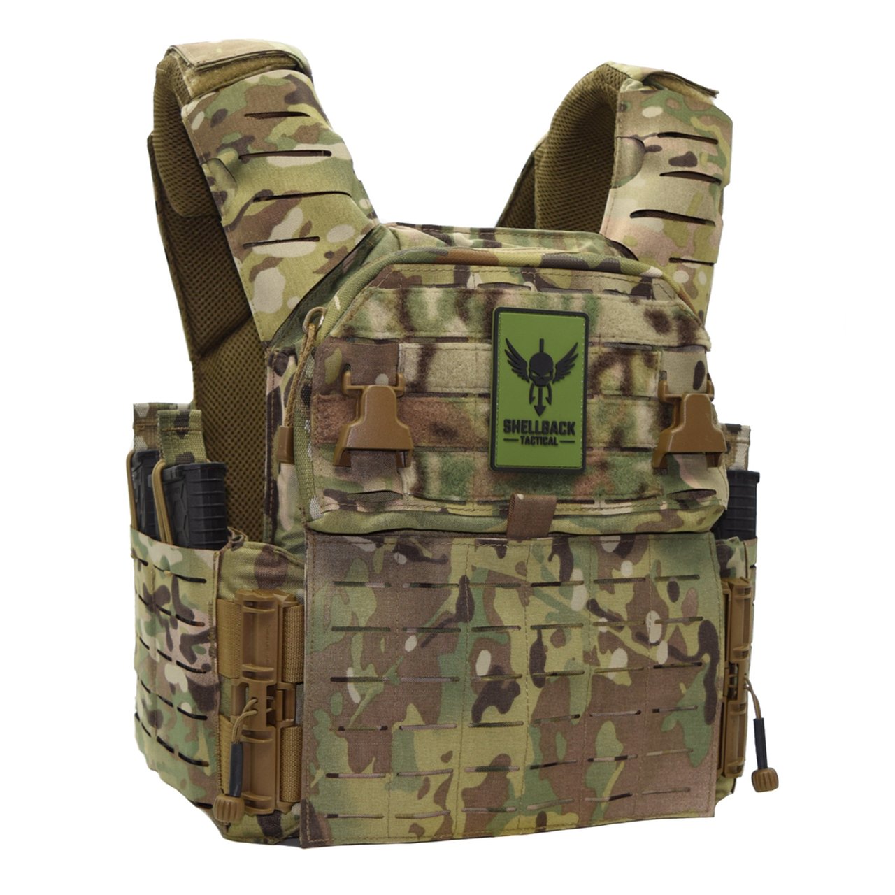 Shellback Tactical-Banshee Elite 3.0 Plate Carrier-Multicam-Front Angle View.jpg