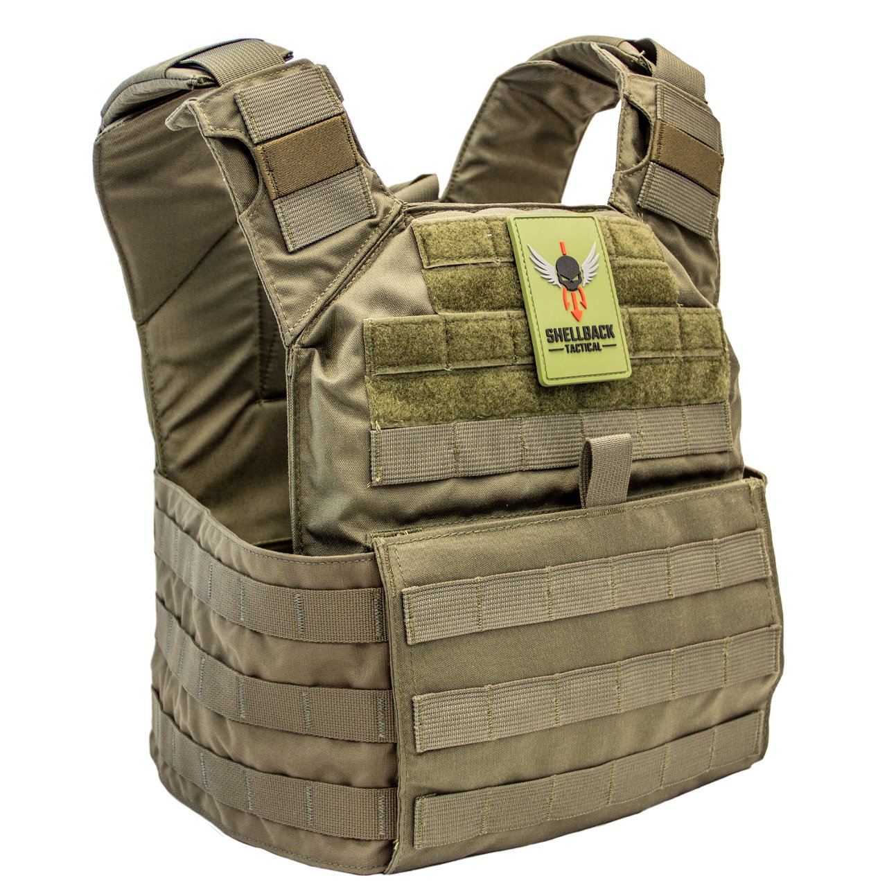 Shellback Tactical-Banshee Rifle Plate Carrier-Ranger Green-Front View.jpg