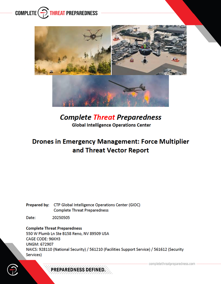 CTP GIOC - Drones in Emergency Management - Force Multiplier and Threat ...