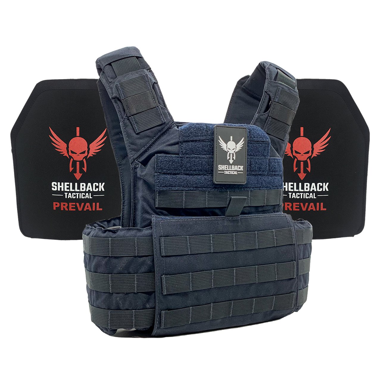 Shellback Tactical-Banshee Lightweight Armor System with Level III Model LON-III-P Hard Armor Plates-Navy Blue.jpg