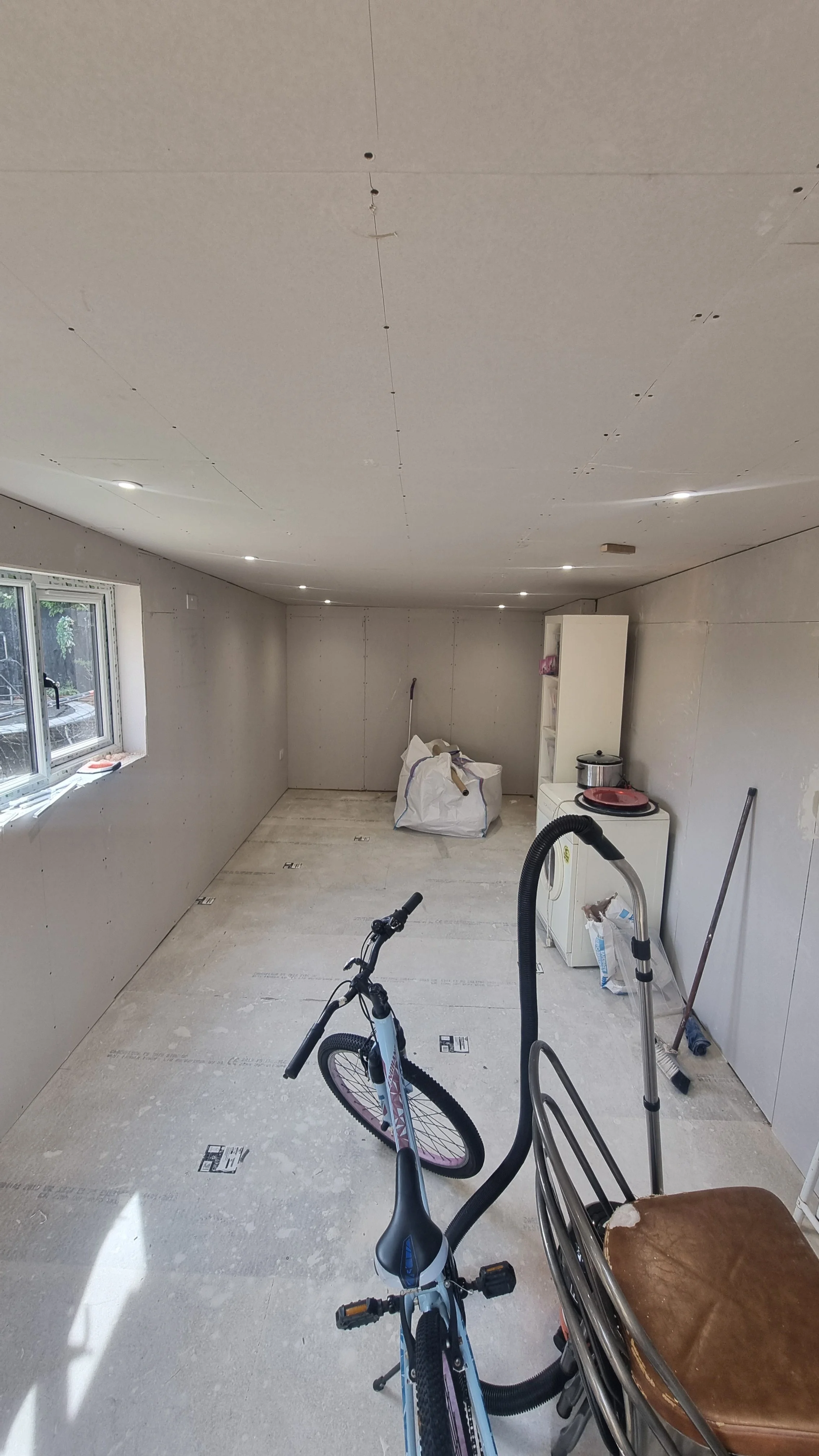 Completed electrical installation in Milton Keynes home extension