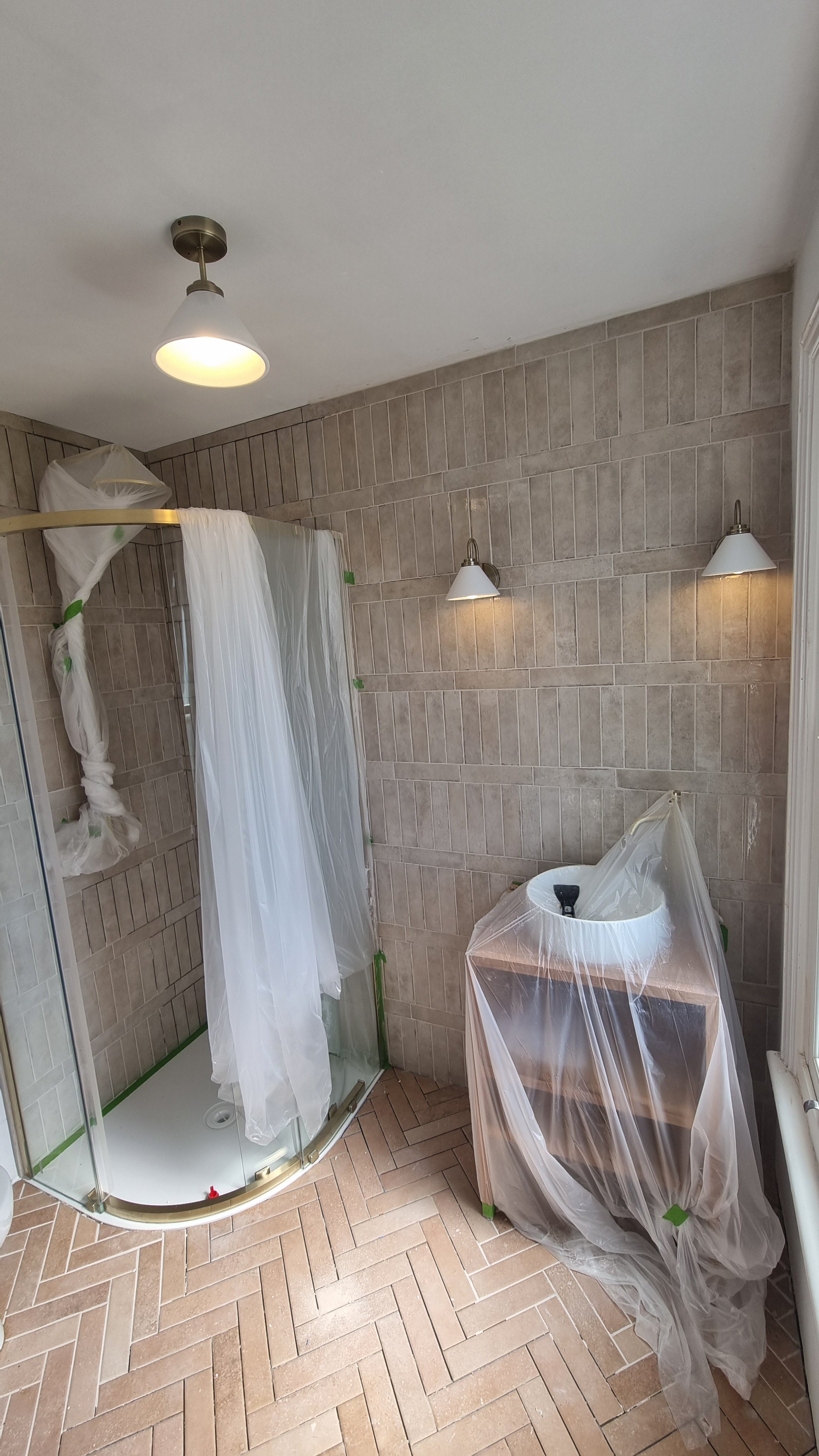 Electrical installation in extended bathroom in Milton Keynes