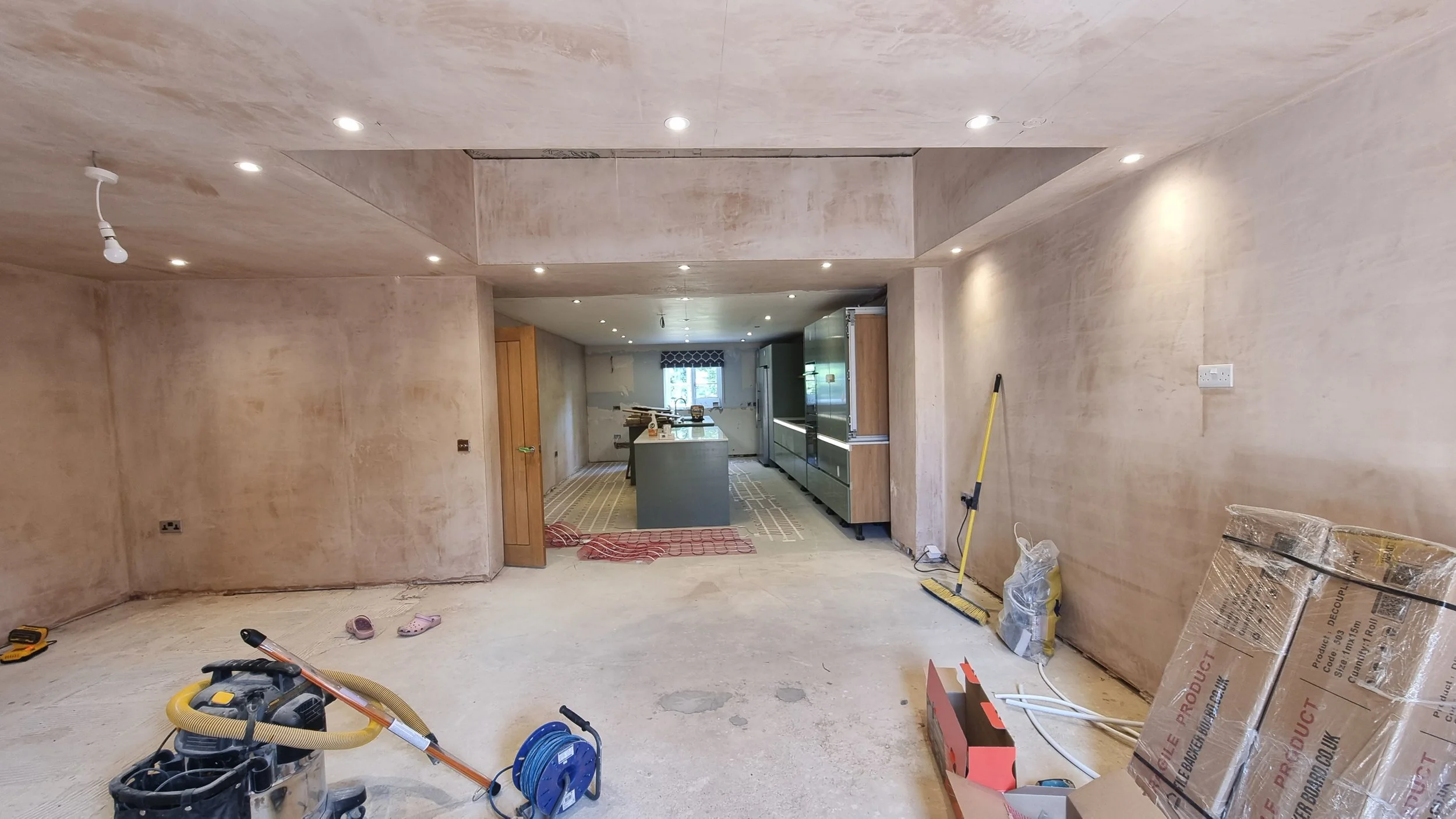 Completed electrical installation during home renovation in Milton Keynes