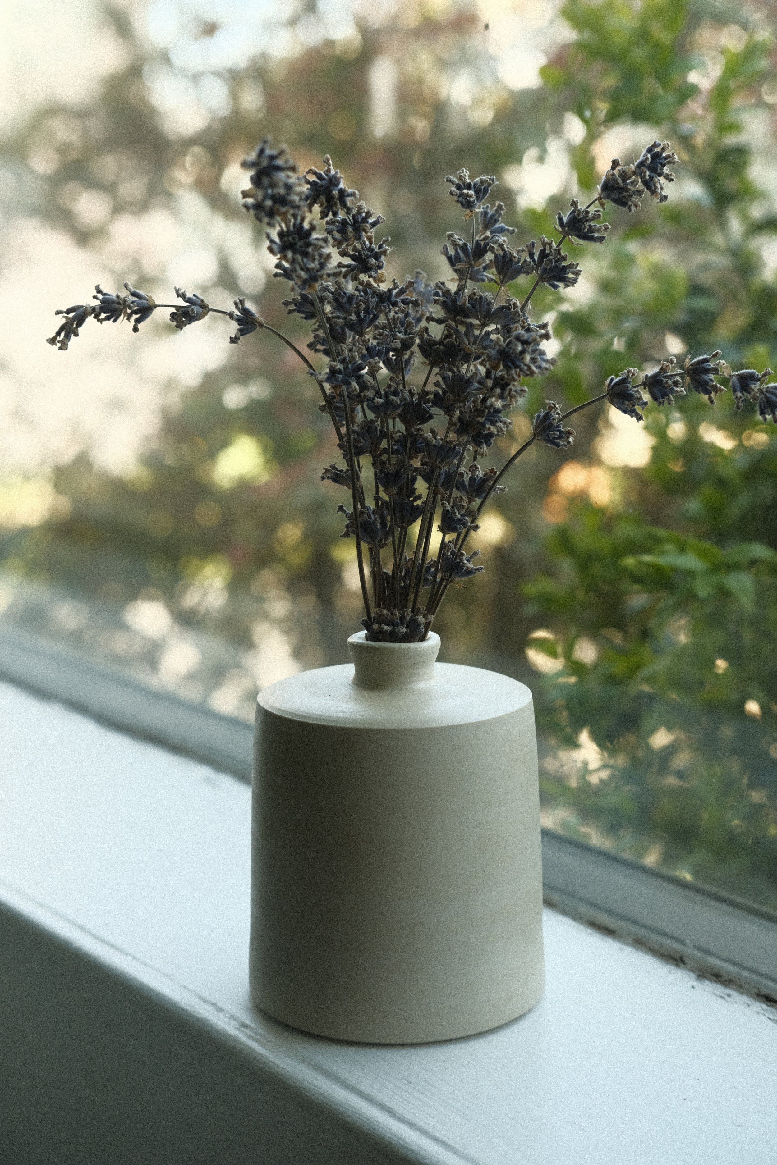Medium vase with sharp shoulder