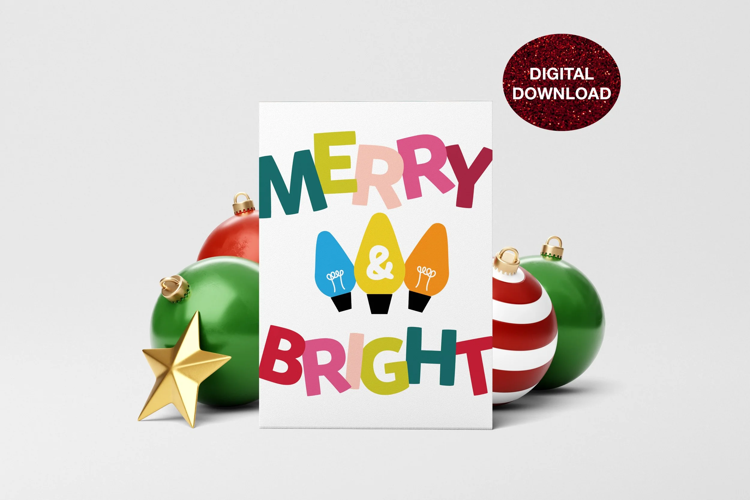 Merry & Bright Card