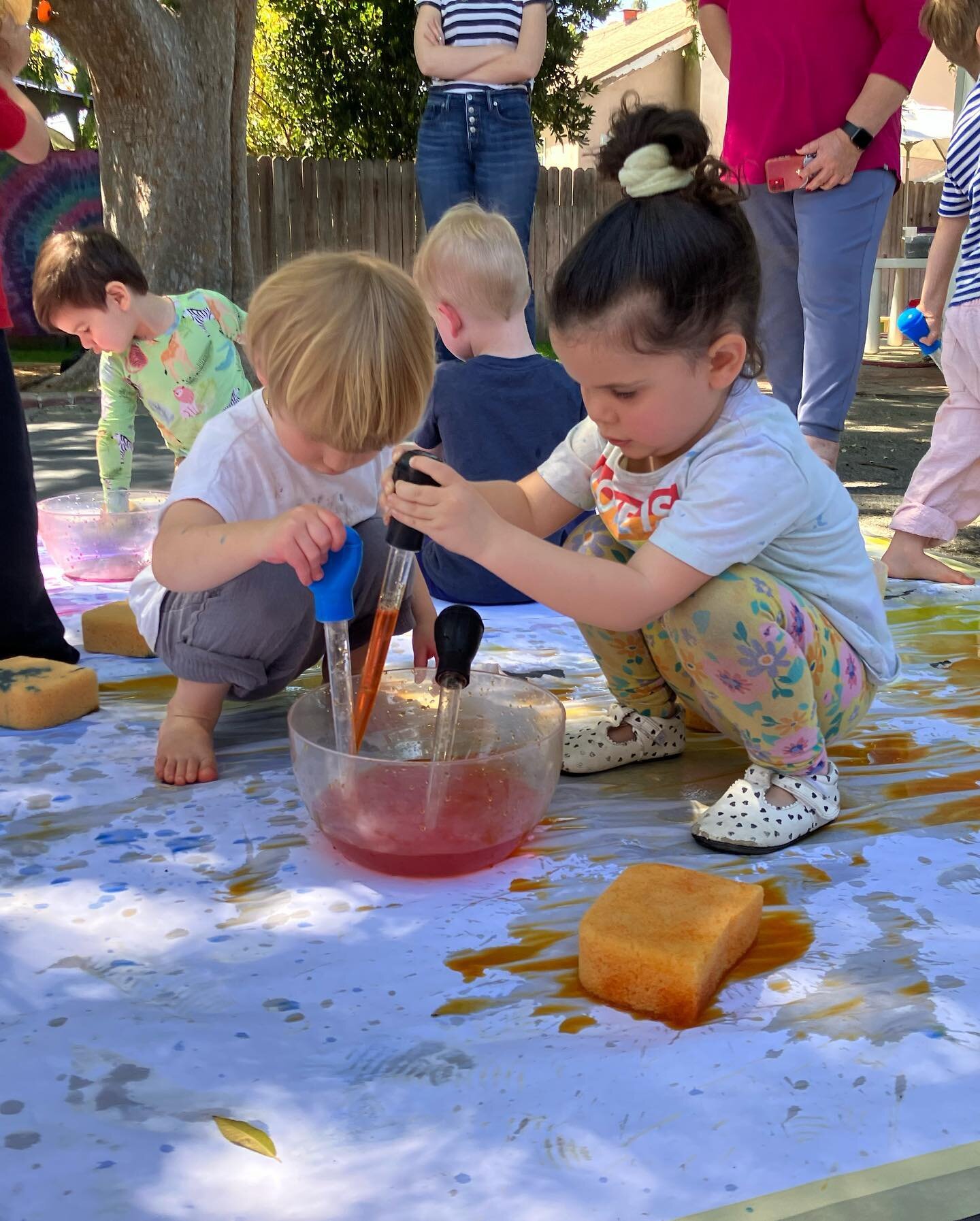 What an amazing start to our Spring Quarter!!! We will be exploring liquid watercolors this quarter and the kids were very busy with their initial experiences this week. As the quarter progresses, so will the art curriculum; increasing in complexity 