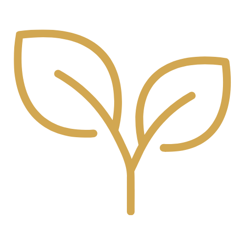 gold double leaf icon