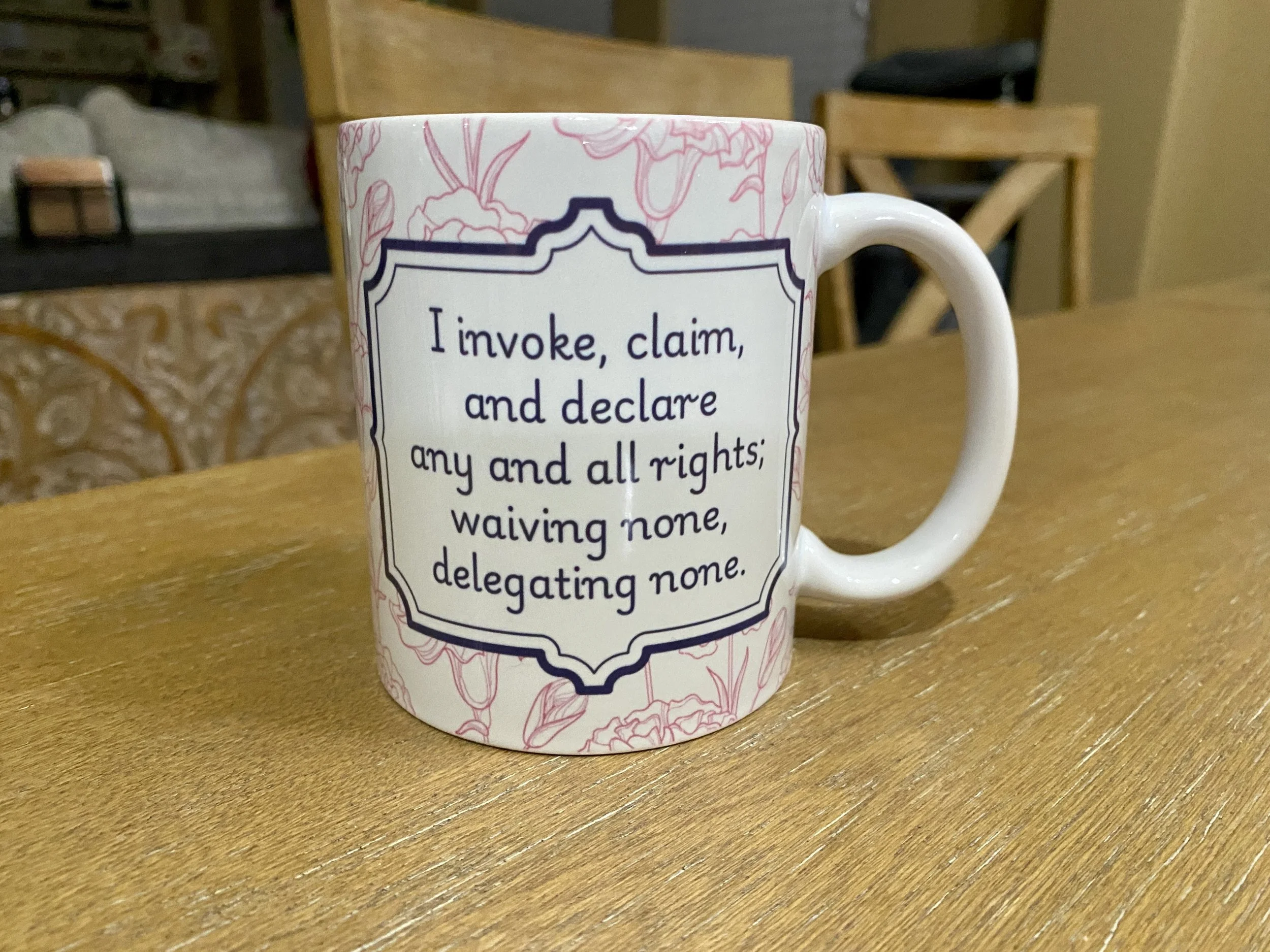 🕊️ “I Invoke, Claim, and Declare…” Ceramic Mug (11 oz)