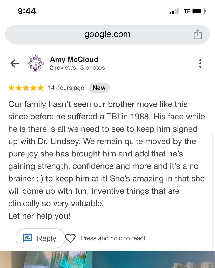 Jon brings the BEST energy to every session and I am so grateful to get to be a small part of his story. 💜
#grateful #neuro #nevertoolate #neuroplasticity #tbi #braininjury #progress #dpt #dptstudent