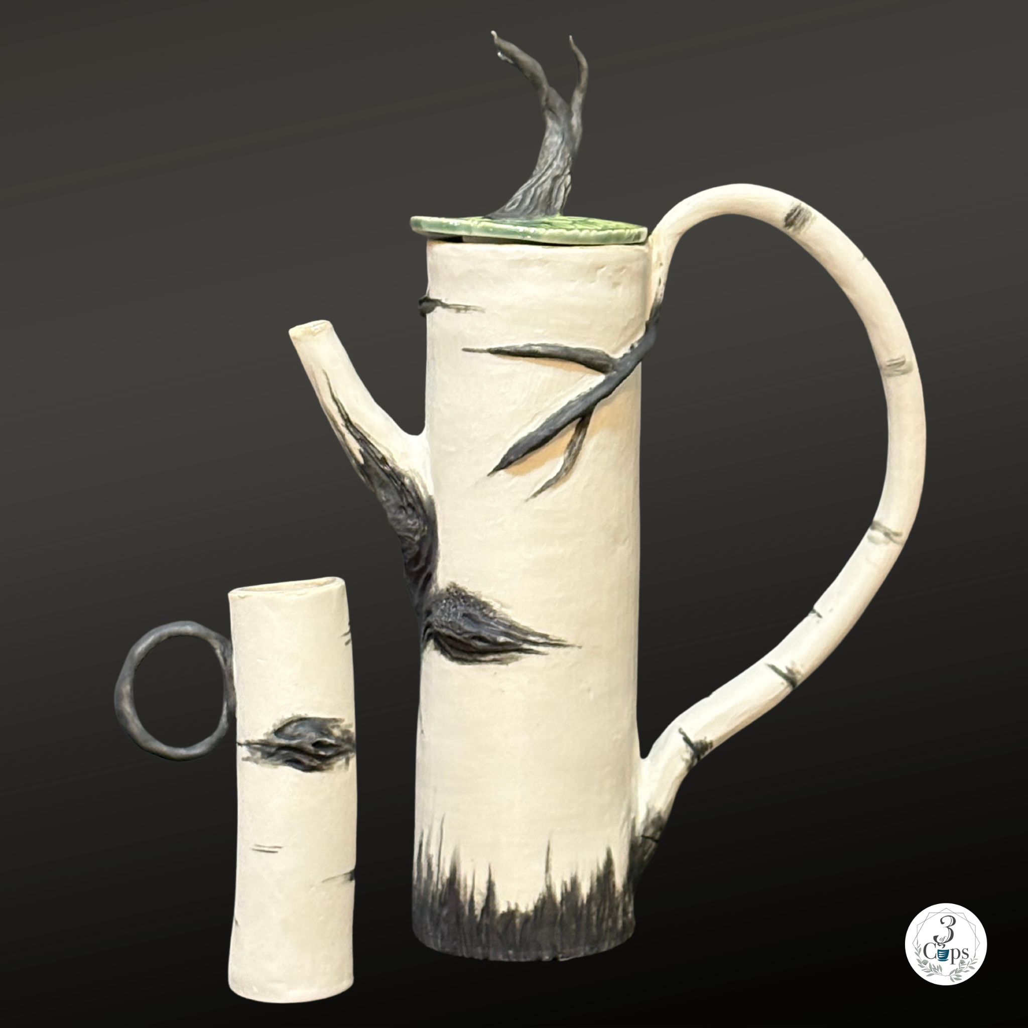 Aspen Treepot Vessels | Set of Porcelain Vases