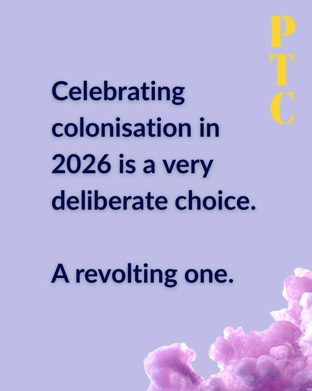 Celebrating colonisation in 2026? 

That&rsquo;s a choice. A revolting, deliberate choice.

January 26 is Invasion Day. 

PTC is open. 100% profit to @decolonisesexworkau