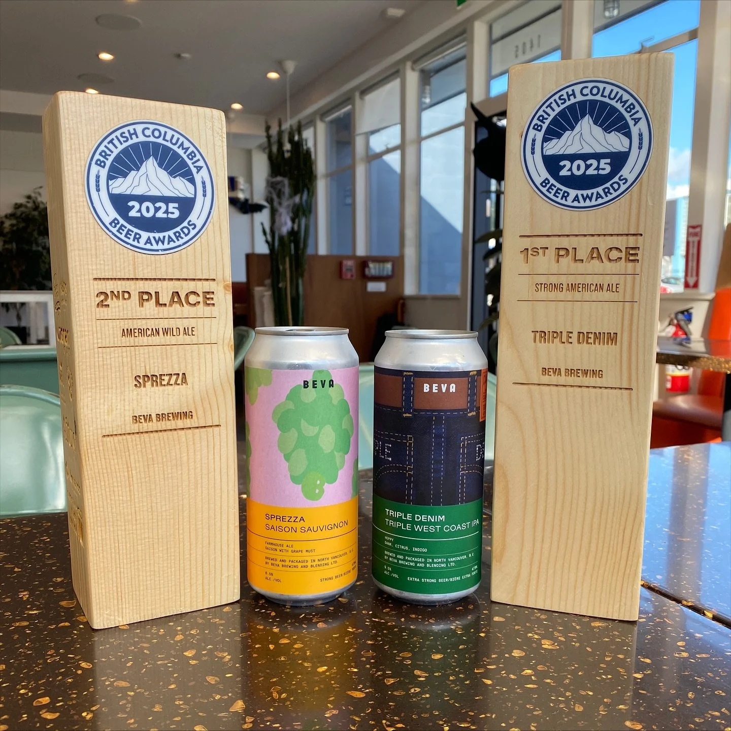 BC BEER AWARDS
We are so excited to let you know that last Friday we took home 2 awards at @bcbeerawards :
🥇Triple Denim Triple West Coast IPA - Strong American Ale - 1st Place
🥈Sprezza Saison Sauvignon - American Wild Ale - 2nd Place
Big thanks