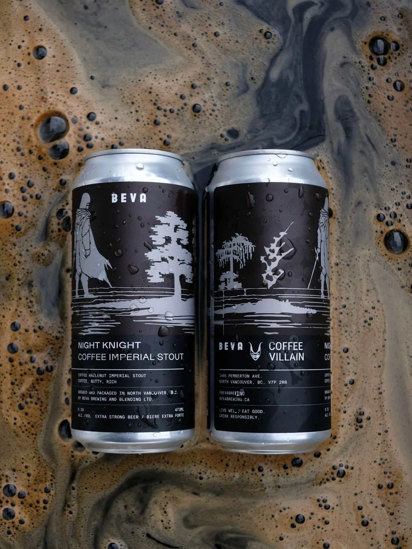 NIGHT KNIGHT
Night Knight
Coffee and Hazelnut Imperial Stout
ABV: 9.5%
A big old quest always begins with coffee. This quest takes you on a journey to two of the North Shore’s finest establishments, bringing the quality and goodness of roasts