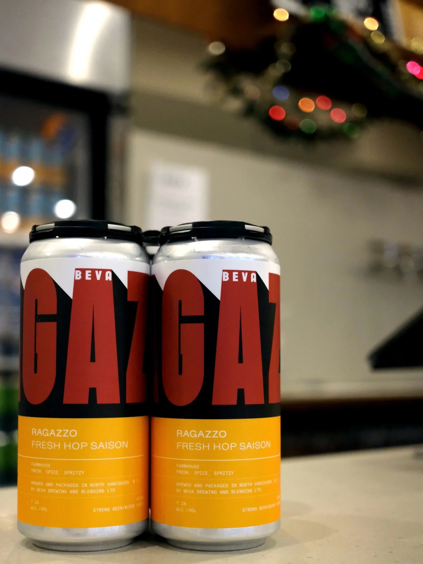 RAGAZZO
Fresh Hop Saison
ABV: 7.1%

A mixed culture saison that was brewed with fresh Simcoe flown in directly from the Yakima Valley. Fermented with our house culture of saison yeast, brettanomyces, and bacteria.

This beer is now pouring in the tas