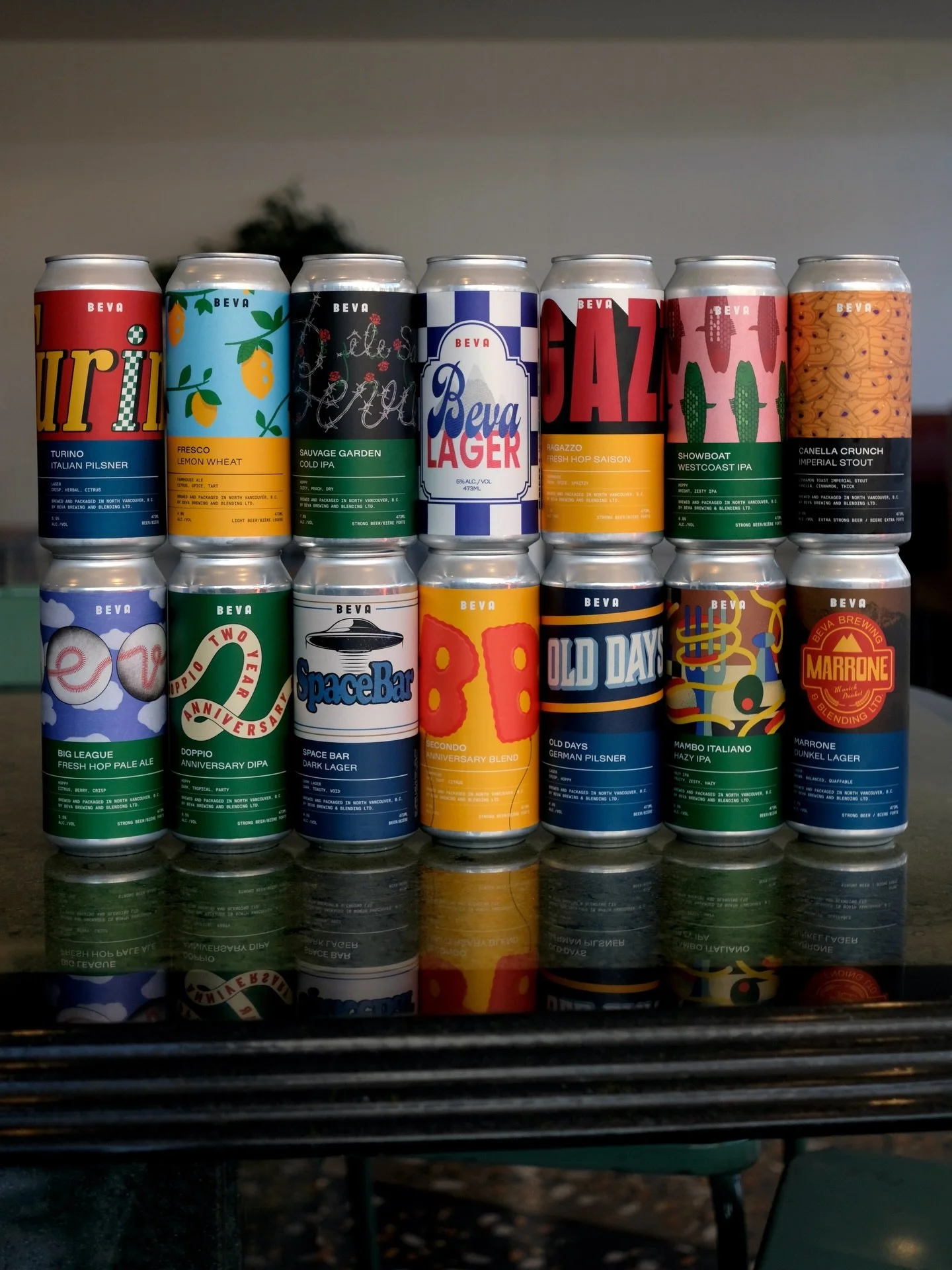 OFFSALES FRIDGE MENU

Here's what we've got in our offsales fridge in February:

LAGER
 
Beva Lager
Canadian Lager - 5.0% ABV 
 
Turino [NEW]
Italian Pilsner - 5.5% ABV

Marrone
Dunkel Lager - 5.7% ABV 
 
Old Days
German Pilsner - 5.0%ABV 
 
Spacebar