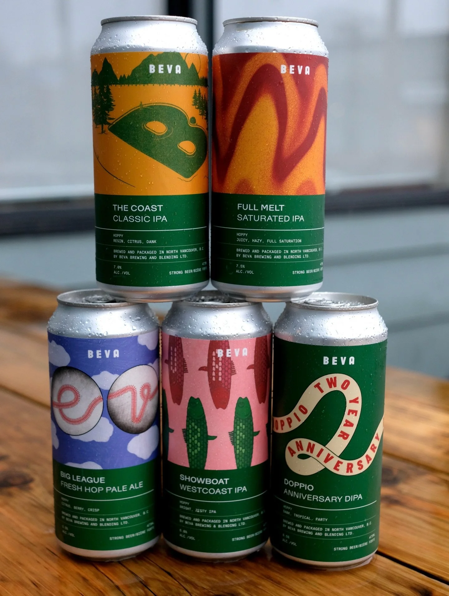 GREEN BEERS

If you&rsquo;re looking for a green beer today (and you&rsquo;re willing to use your imagination a little bit...), we&rsquo;ve got you covered!  You may have noticed that our can design uses a band of colour below the can art, and this c