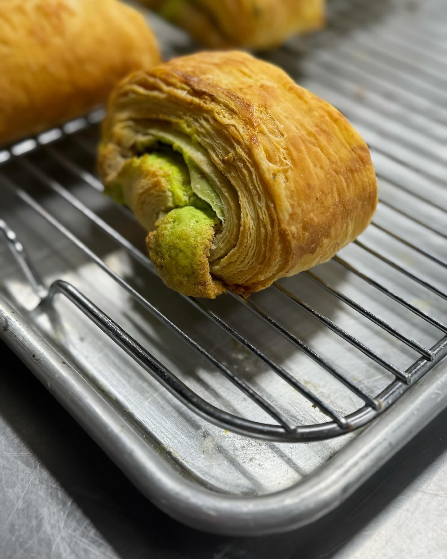 Tried a new recipe&hellip;pistachio-almond croissants&hellip;100% house made&hellip;