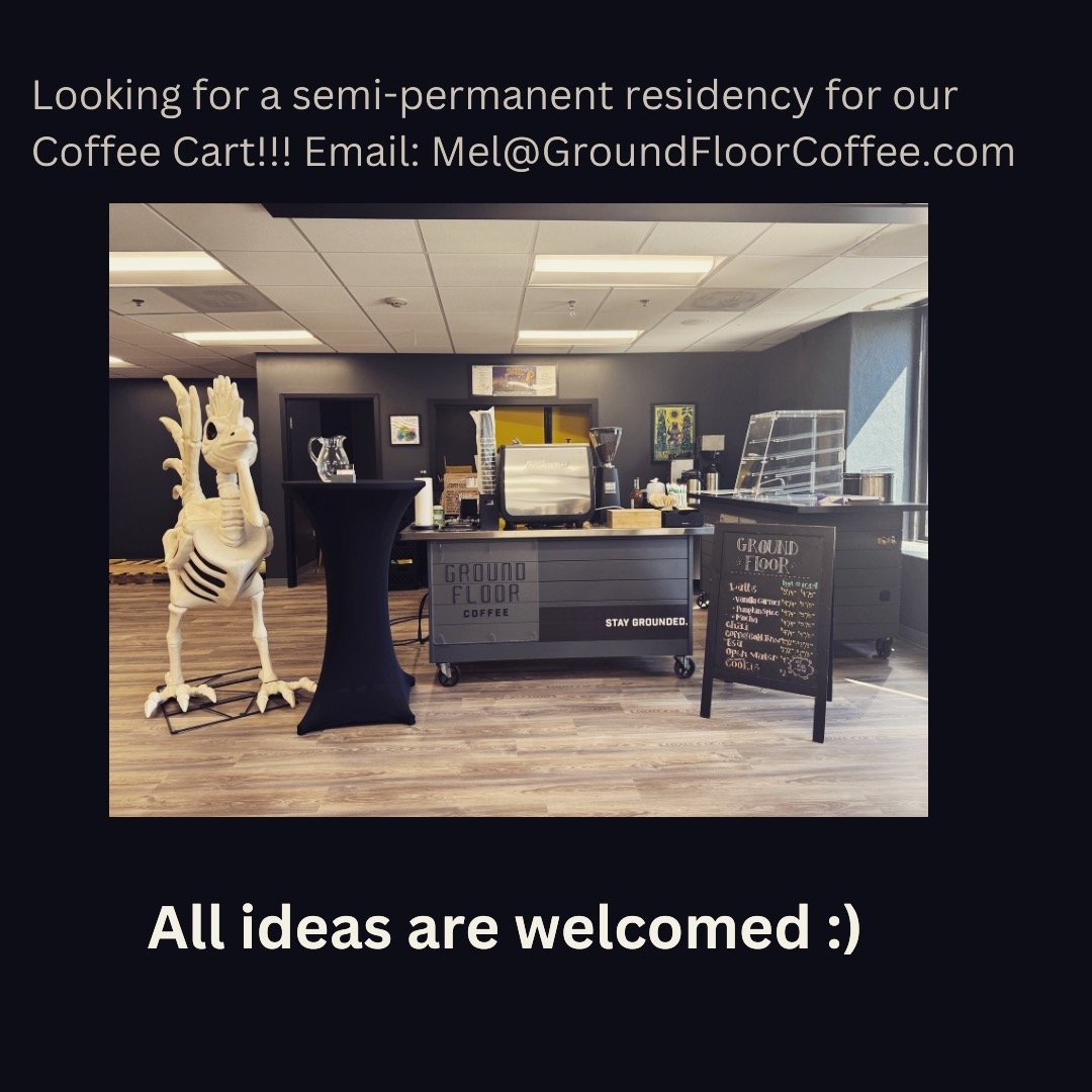 Have a space with a lot of thirsty people in need of that 10am latte??? We're looking for a semi-permanent home to lounge in! DM or Email: mel@groundfloorcoffee.com