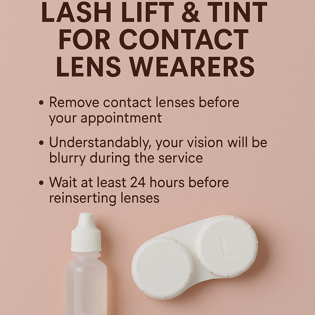 Lash Lift & Tint for Contact Lens Wearers: What to Know Before You Book