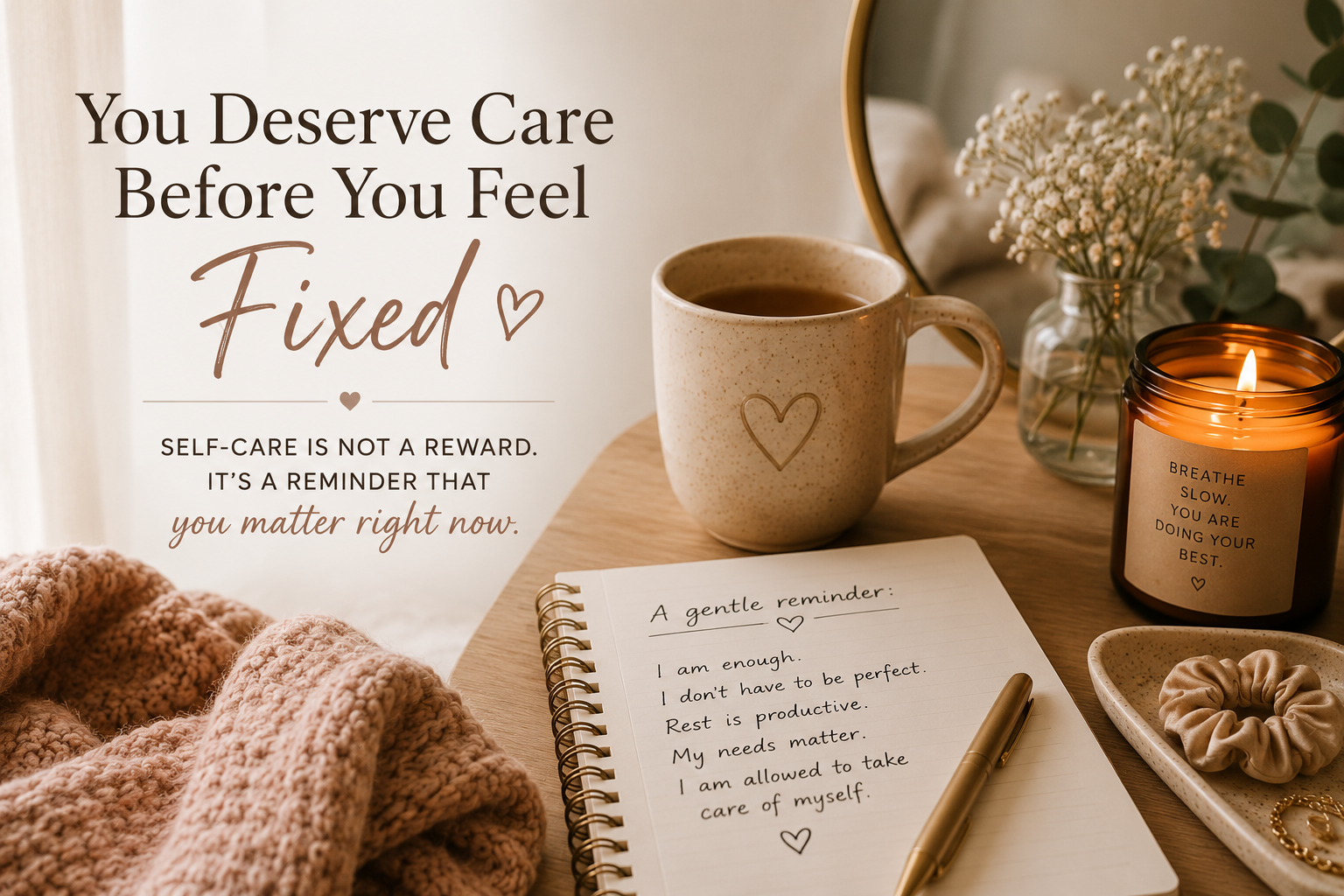 You Deserve Care Before You Feel “Fixed”