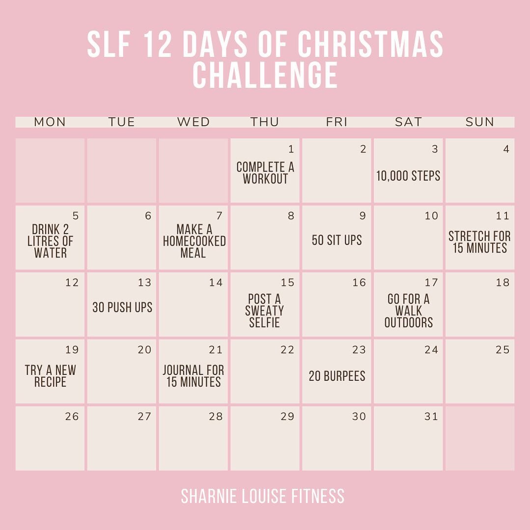 ✨ SLF 12 DAYS OF CHRISTMAS CHALLENGE ✨

Let&rsquo;s finish off 2022 with a bang 👏🏼 We wanted to do a fun challenge throughout December to bring the SLF vibes right up until Christmas Day! 

The WINNER of the 12 days of Christmas challenge will rece