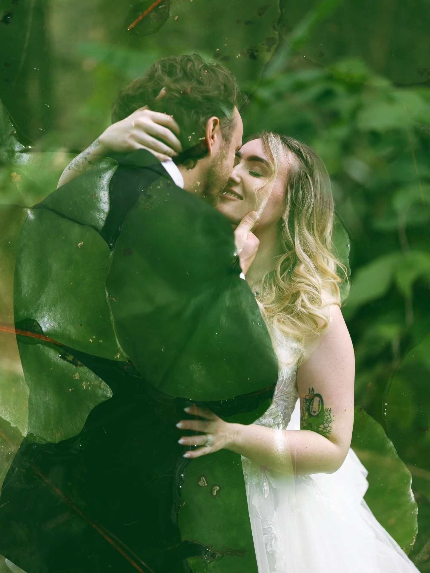 Megan and Ryan&rsquo;s fall wedding at Coldwater Gardens felt so magical and I think the wispy trees, lily pads, and love was part of that 🪷🕊️✨