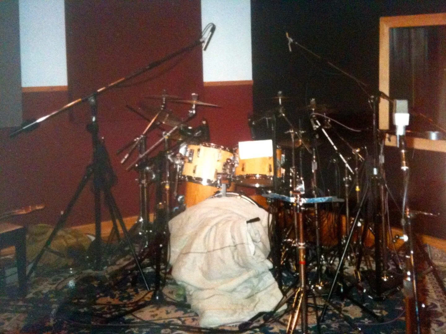 #blastfromthepast drum setup at #chicagotraxrecordingstudio #goodmemories
