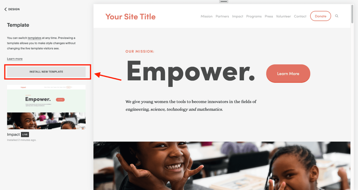 How to Change Template in Squarespace (7.0 and 7.1)