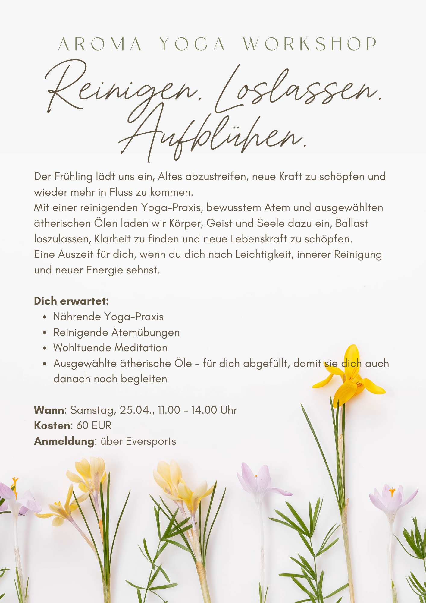 Aroma Yoga Workshop Frühling