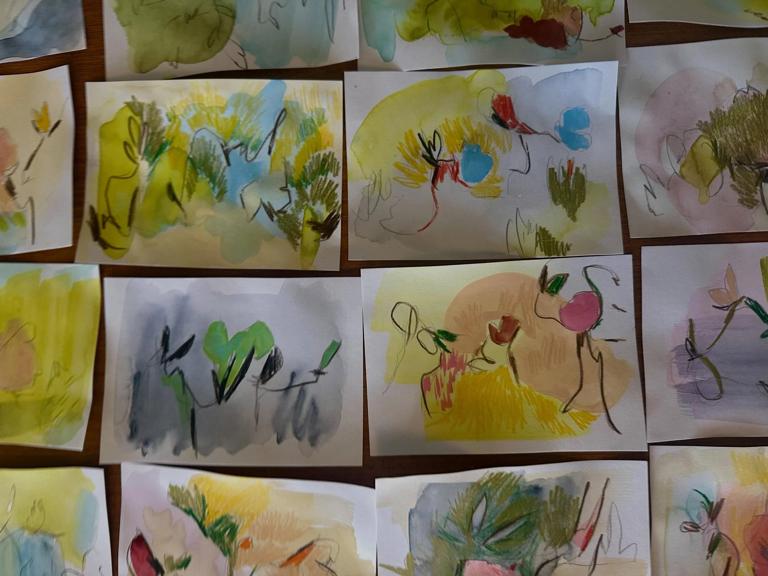 I think I am doing hundreds of studies before I decide what looks and feels the right directions for bigger paintings &hellip; I think #bluemountainsartist #regionalnsw #lithgowartists #kuretakigansaitambi