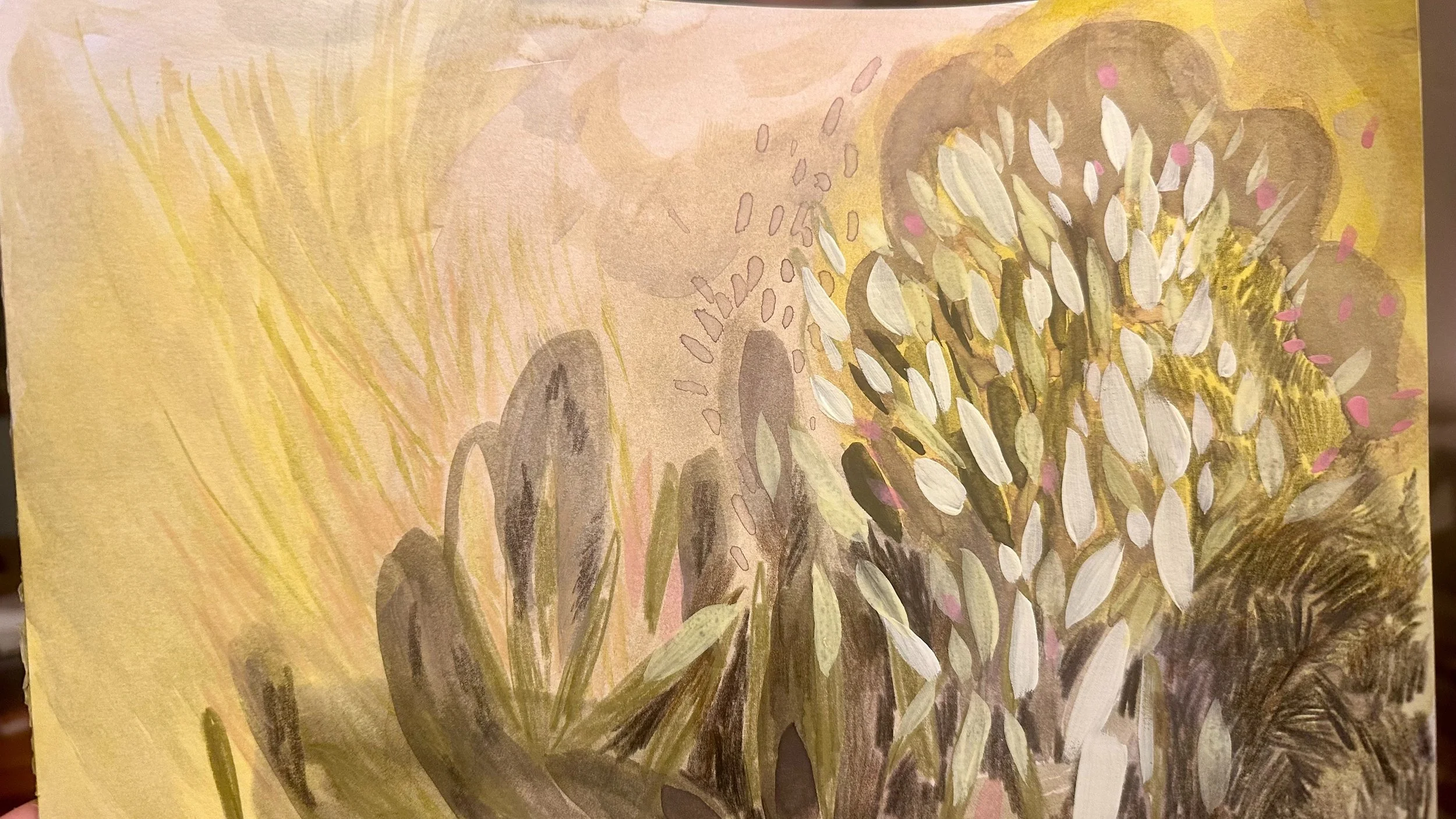 More is all at the moment. #mixedmedia #drawing #landscape