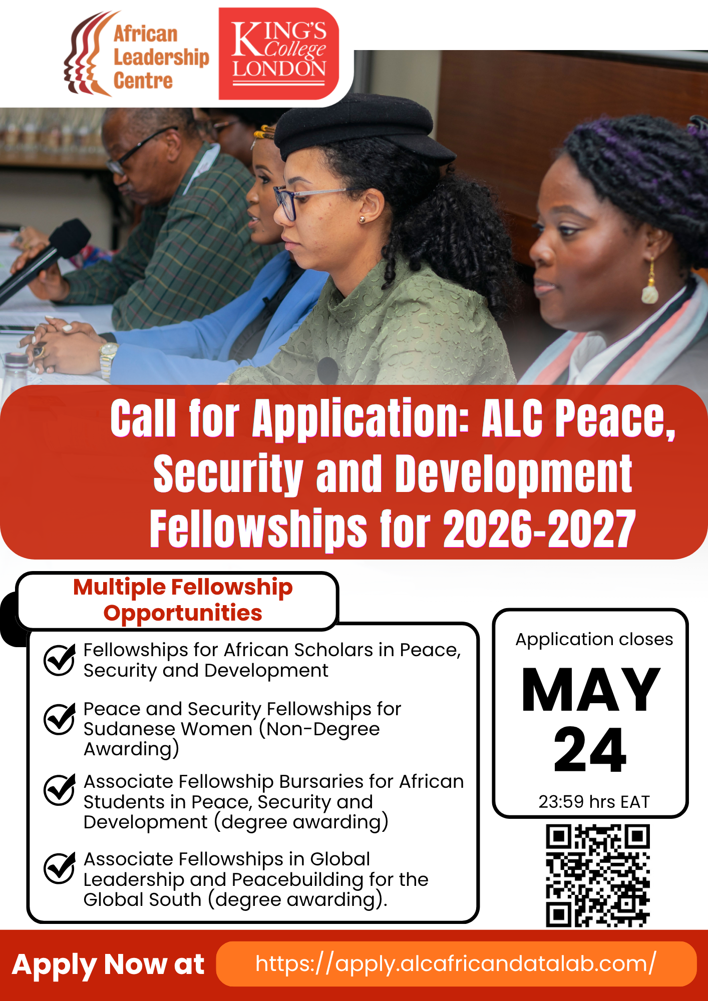 Call for Applications: ALC Peace, Security and Development Fellowships for 2026/2027
