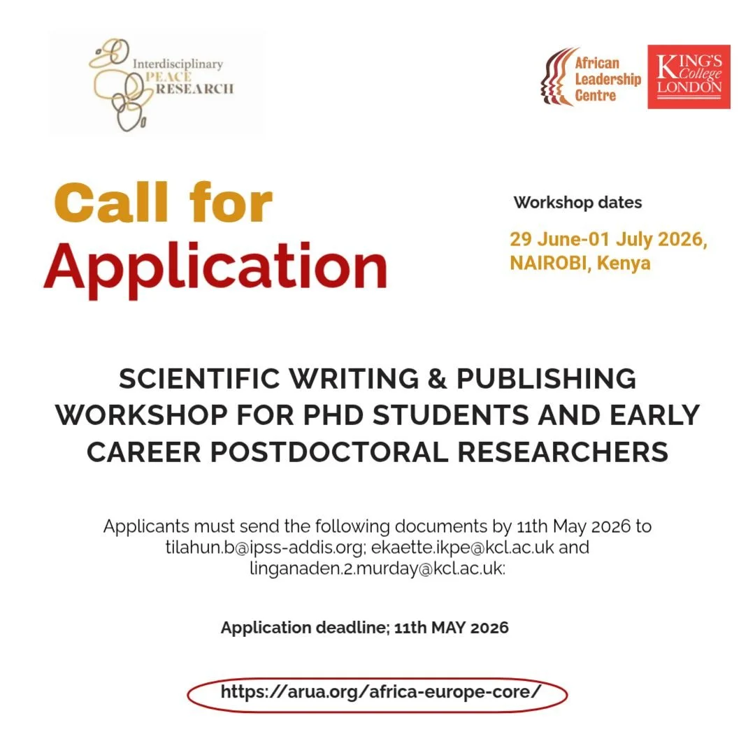 Call for Applications: Scientific Writing &amp; Publishing Workshop For PHD Students And Early Career PostDoctoral  Research