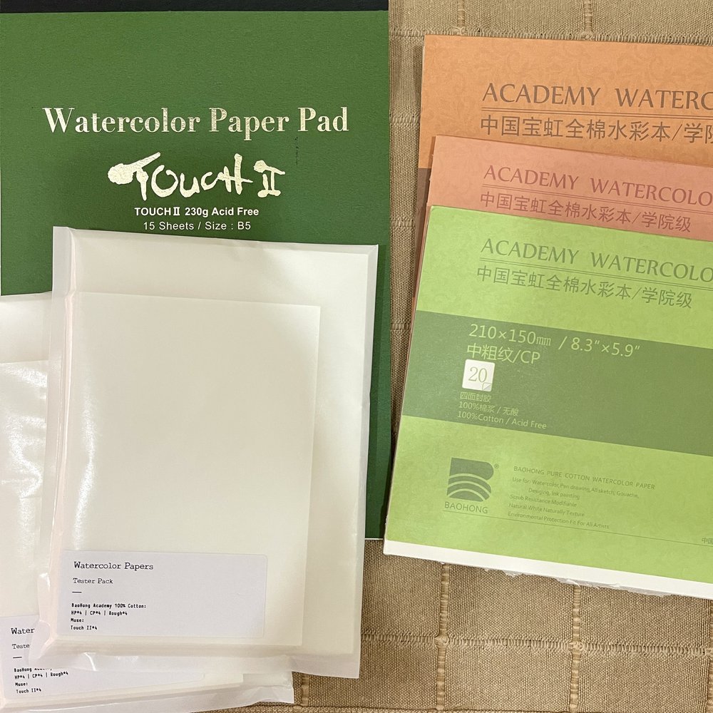 Watercolor Papers Tester Pack — hatsumidori