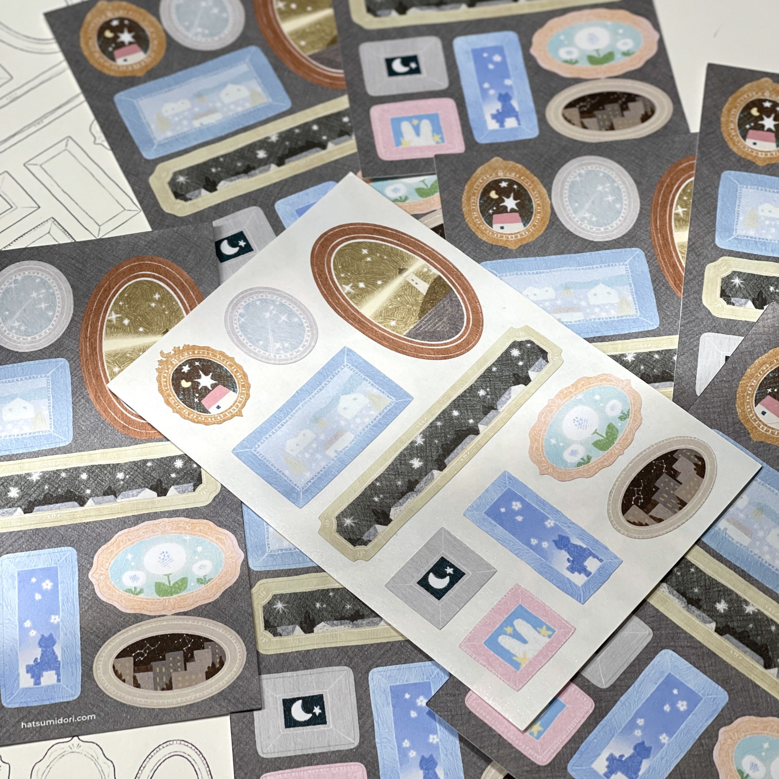 Frame of Stars Sticker Sheet2.jpg