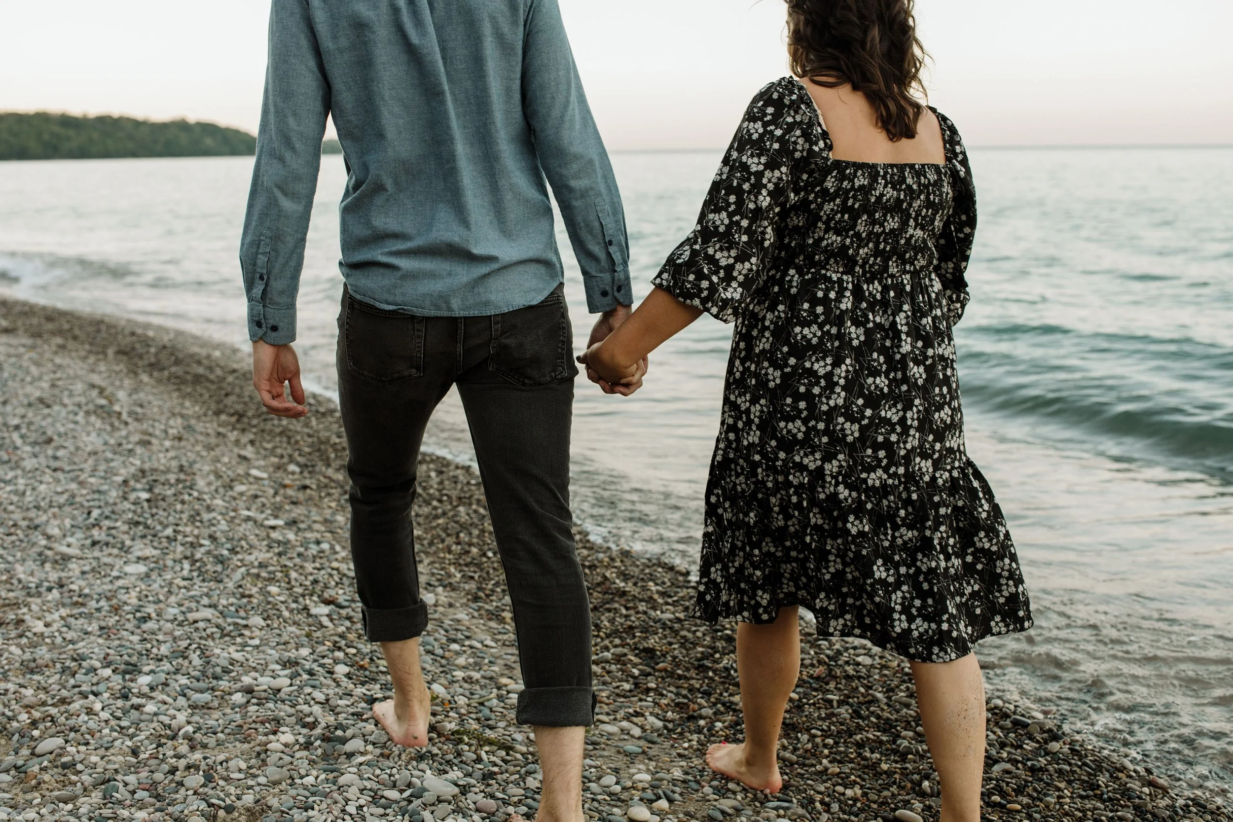Lakefront Couples Session at Klode Park - Whitefish Bay, WI