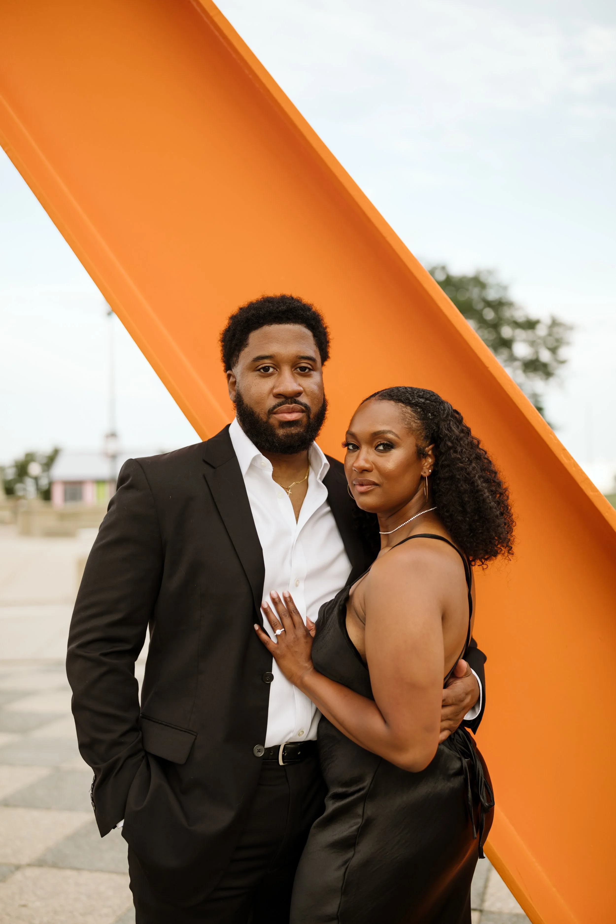 Aliyyah + Martin | Downtown Milwaukee Engagement