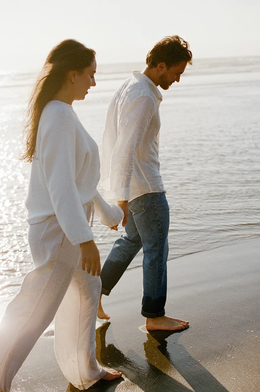 Couple's beach engagement session