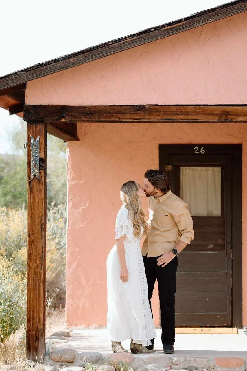 Rehearsal dinner Portraits - wedding weekend at Saguaro Lake Guest Ranch
