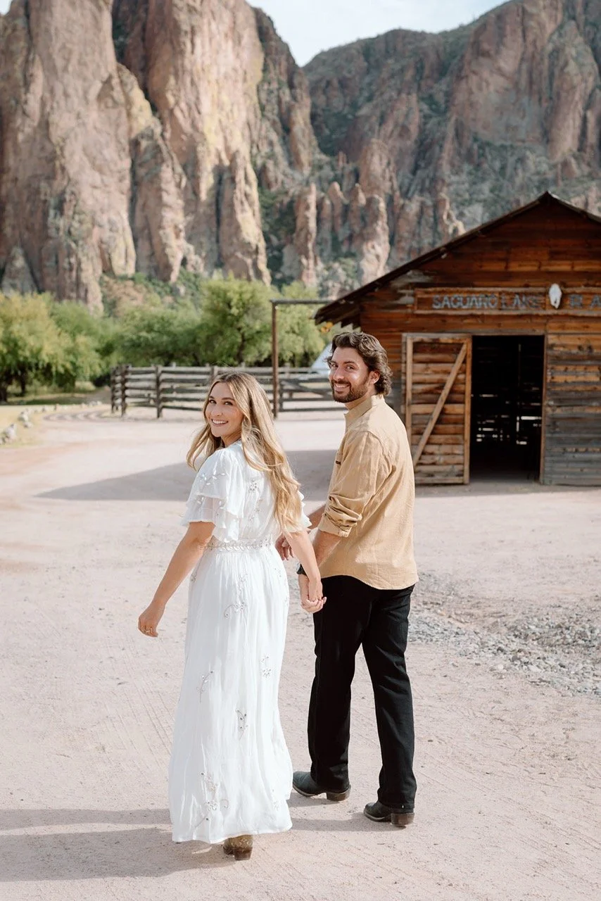 Rehearsal Dinner Portraits at Saguaro Lake Guest Ranch