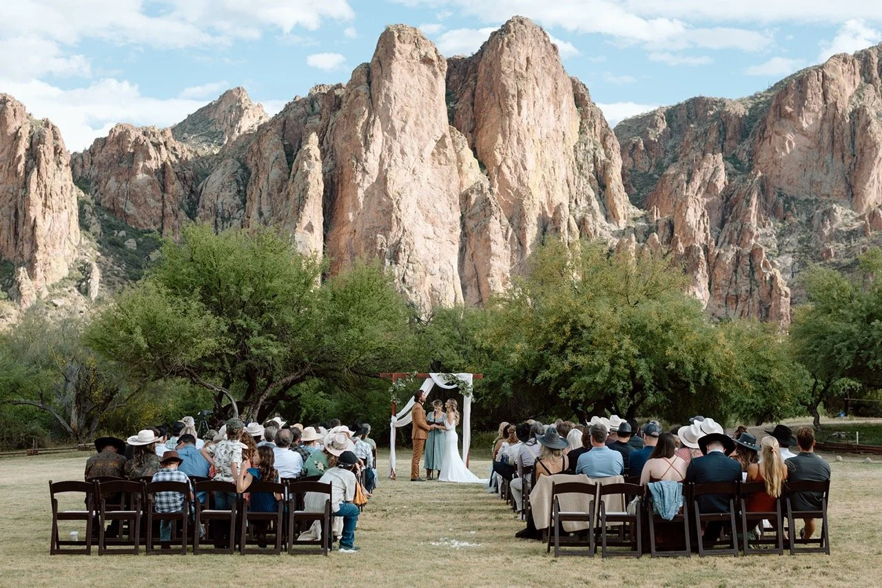 Wedding Ceremony at Saguaro Lake Guest Ranch