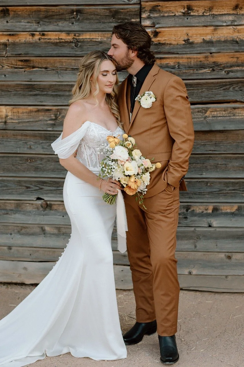 Bride and Groom Wedding Portrait