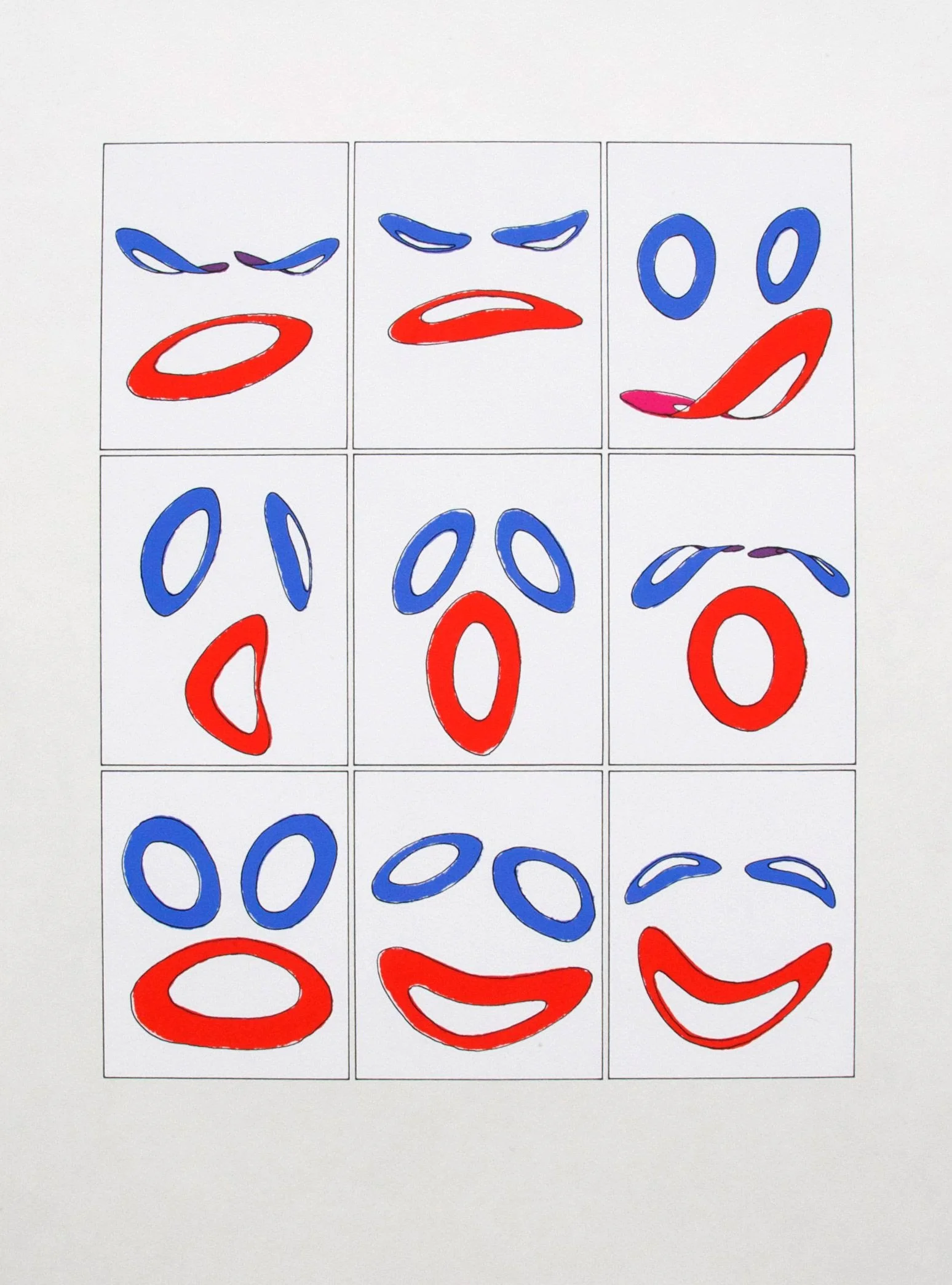 "Laughing Heart" 1988
Silk screen print
17.5" x 14.5"