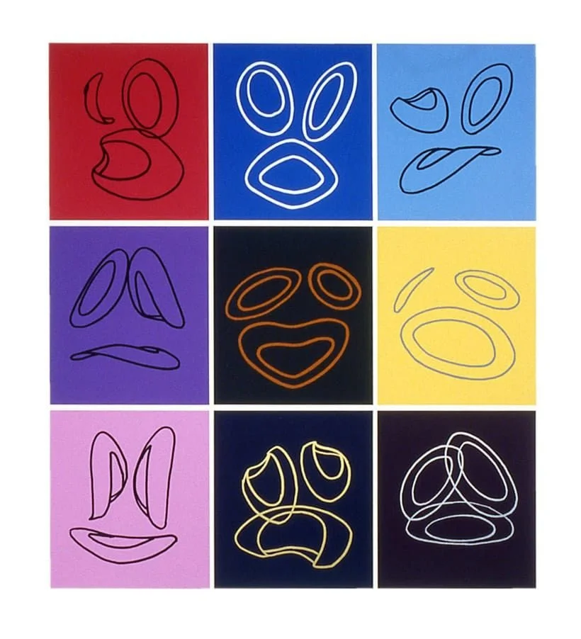 "Laughing Heart III" 1988
Silk screen print
19.5" x 18"