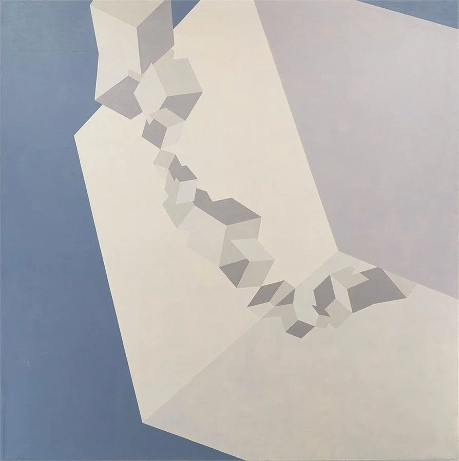 "Into the VR" 1973
Oil on canvas
81" x 81"