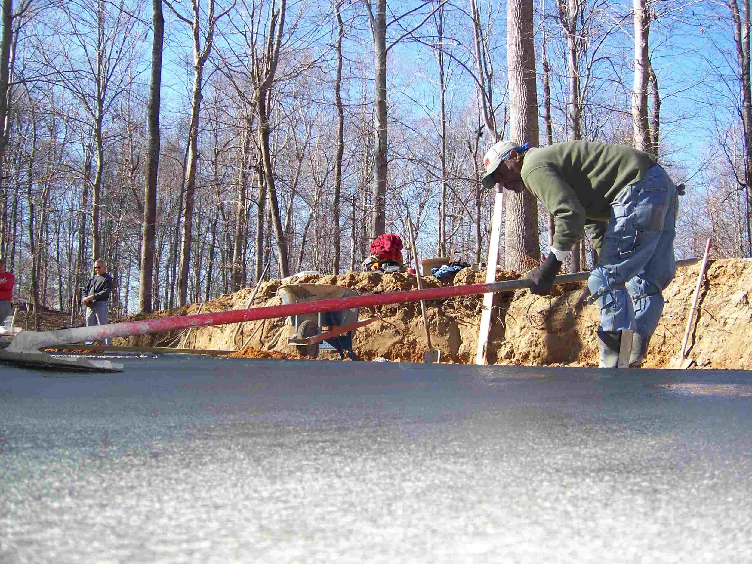 concrete flat work