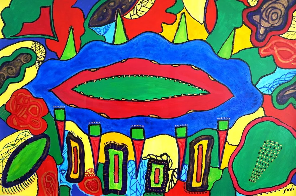 Oxygen, acrylic on paper, 72x100cm (28x39 inch), commissioned artwork