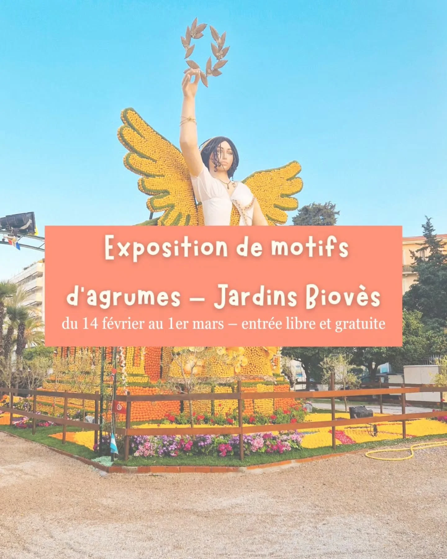 💛 F&ecirc;te du Citron 2026 🐋 Merveilles du Vivant

🗓️&nbsp; Du 14 f&eacute;vrier 2026 au 1er mars 2026&nbsp;&nbsp;
📍Menton 

A ne pas manquer&nbsp;

&bull; Exposition de motifs d&rsquo;agrumes &ndash; Jardins Biov&egrave;s&nbsp;&nbsp;
du 14 f&ea