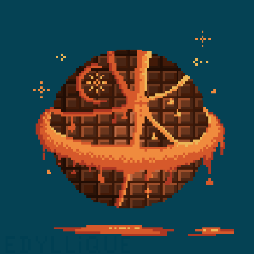 illustrations Edelyne - pixel dailies - 20180501 Chocolate Planet.png